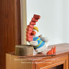 「无聊了 一起快乐搬砖鸭」手工雕刻小鸭动物木雕桌面摆件礼物