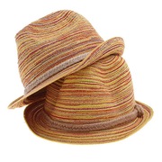 草帽小辣椒同款帽子，女士夏天麻花辫七彩，草帽防晒沙滩遮阳帽