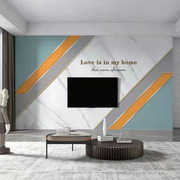2022年电视机背景墙墙纸几何线条客厅8d立体影视墙布定制壁画