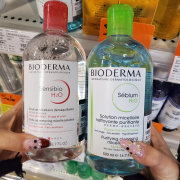 法国bioderma贝德玛卸妆水粉水蓝色眼唇卸妆液温和500ml