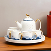 国潮风水墨陶瓷水杯子，茶壶水壶茶杯杯，具套装家用客厅待客茶具水具