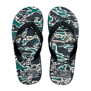 班尼路人字拖夏季男士潮流，橡胶创意印花个性防滑休闲情侣沙滩拖鞋