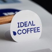 奶茶店pvc不干胶贴纸，定制商标标签lgog杯子，标贴印刷咖啡冷饮