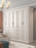 索菲亚美式全实木衣柜简约现代轻奢家用卧室成品，白色大衣橱储