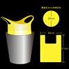 提手式黄色垃圾袋垃圾分类加厚背心式，塑料点断式中号柠檬味