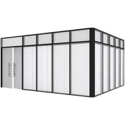 玻璃隔断墙办公室定制双玻夹铝合金中空百叶钢化玻璃隔断隔间