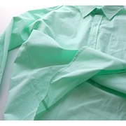 春夏薄款纯色浅薄荷绿色淡绿色，纯棉衬衫长袖男女宽松ybf风潮