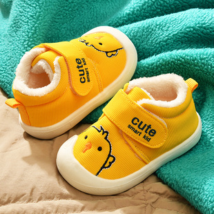 宝宝棉鞋男0一1-3岁2婴儿，鞋冬加绒软底，女童加厚保暖学步宝宝鞋子