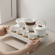 网红茶具套装2024家用中式陶瓷茶壶茶杯小全套功夫泡茶办公室