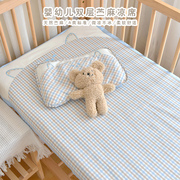 婴儿凉席新生儿童床双层苎麻，软凉席子幼儿园宝宝，夏季吸汗透气床单