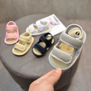 夏季婴儿凉鞋网布3-6-8-12个月宝宝，学步鞋防掉男女软底防滑0-1岁