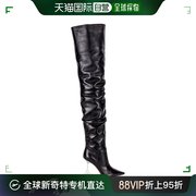 香港直邮潮奢 Amina Muaddi 女士 Olivia 软羊皮靴子 OLIVIABOOTC