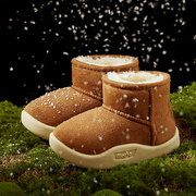 儿童雪地靴冬季保暖鞋儿童棉鞋宝宝棉鞋保暖加绒包跟棉鞋