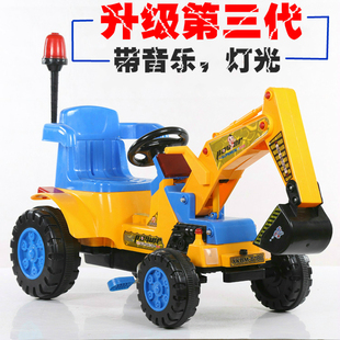 超大儿童玩具1-9岁挖/推土机男女孩挖掘机可坐可骑工程车宝宝益智