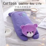 儿童卡通枕头纯棉可拆洗小紫熊枕套宝宝护颈椎定型枕婴儿荞麦枕芯