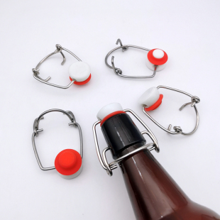 不锈钢卡扣啤酒瓶摇摆盖自酿啤酒卡扣，盖酵素瓶弹簧盖精酿啤酒盖