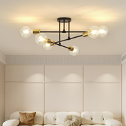 客厅卧室吸顶灯简约现代北欧创意魔豆分子轻奢大气餐厅灯书房吊灯