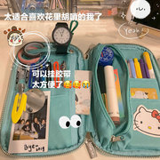 日本kokuyo国誉烧饼笔袋，pancase灯芯绒日式笔袋女简约学生用复古
