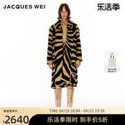 jacqueswei设计师，店2022aw虎纹大衣
