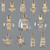 LED爱迪生灯泡满天星系列E27大螺口玻璃复古简约暖黄家庭装饰光源