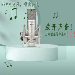U87A系列专业大震膜电容麦克风录音棚直播k歌专业设备NZV话筒
