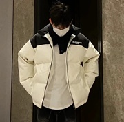 白色棉服男2023年冬季美式棉衣棉袄，加厚oversize高级感外套潮