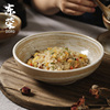 景德镇日式粗陶饭碗家用面碗创意个性汤碗，简约复古餐具沙拉碗盘子