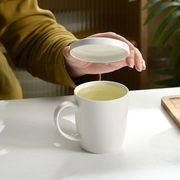 骨瓷月光盖杯情侣咖啡陶瓷杯带盖杯子创意水杯，马克杯茶杯logo定制