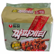 韩国进口农心炸酱面方便面拉面干拌面速食橄榄油杂酱面5小袋700g