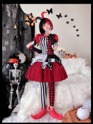 外贸万圣节小丑套装马戏团魔术表演cosplay服装魔女恶魔扮演舞台