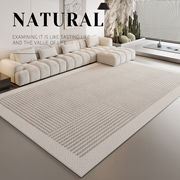 现代简约地毯秋冬ins地毯客厅灰色高级轻奢沙发2024卧室地垫
