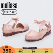 Melissa梅丽莎蝴蝶结休闲魔术贴单鞋芭蕾中童果冻鞋33706