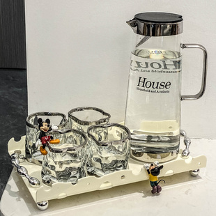 玻璃水具套装家用客厅待客凉水壶茶杯茶壶ins耐热简约创意冷水壶
