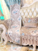 欧式沙发垫四季通用123组合皮布艺沙发贵妃榻，奢华防滑坐垫套定制