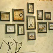 家居饰品免打孔沙发照片，墙欧式美环保，相框创意组合复古相片墙古典