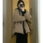 2-300斤胖mm大码女装，美式复古连帽加厚棉衣，棉服冬季保暖外套