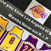 NBA球星科比球衣24号logo车贴黑曼巴反光装饰贴湖人队球队球服8贴