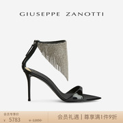 商场同款Giuseppe Zanotti GZ女士水钻高跟凉鞋