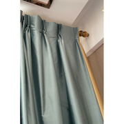 圣奇尼真丝窗帘布料丝绸双宫绸，客厅高档成品，简约现代卧室遮光欧式