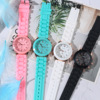 外贸手表女中学生韩版简约手表，时尚潮流休闲软妹果冻硅胶带表