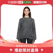 香港直邮潮奢 Acne Studios 艾克妮 女士灰色刺绣针织衫