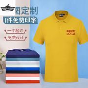 polo衫定制刺绣工作服男T恤印logo夏季高端翻领短袖团建文化衫女