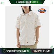 韩国直邮dickies1574短袖，白色圆领设计衬衫