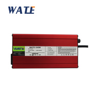 WATE 84V 3A充电器 用于20S 72V锂电池组 智能 红色铝壳 带风扇