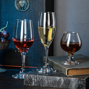 6只家用红酒杯套装欧式玻璃高脚杯创意，葡萄酒杯香槟杯醒酒器酒具