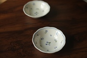 日本nikko旗下liberty系列，蓝色碎花乡村风，浆果碗酸奶碗冰激淋碗