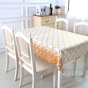 欧式烫金pvc防水防油免洗防烫长方形，茶几垫桌布，塑料台布餐桌布