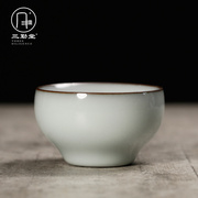 三勤堂官窑陶瓷茶杯景德镇主人，杯单杯功夫茶具，普洱品茗杯个人专用