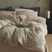 软糯A类三层纱布床品复古色织提花1.8m床单蓬松小众高级感四件套