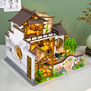 中国风diy小屋大型别墅手工房子拼装建筑玩具模型情人节生日礼物